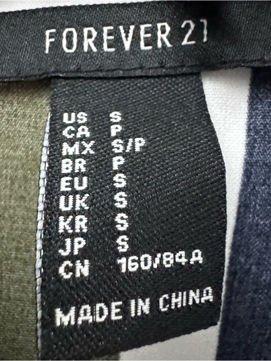 Forever 21 Striped Belted Shirt Dress Midi Small - Picture 9 of 12